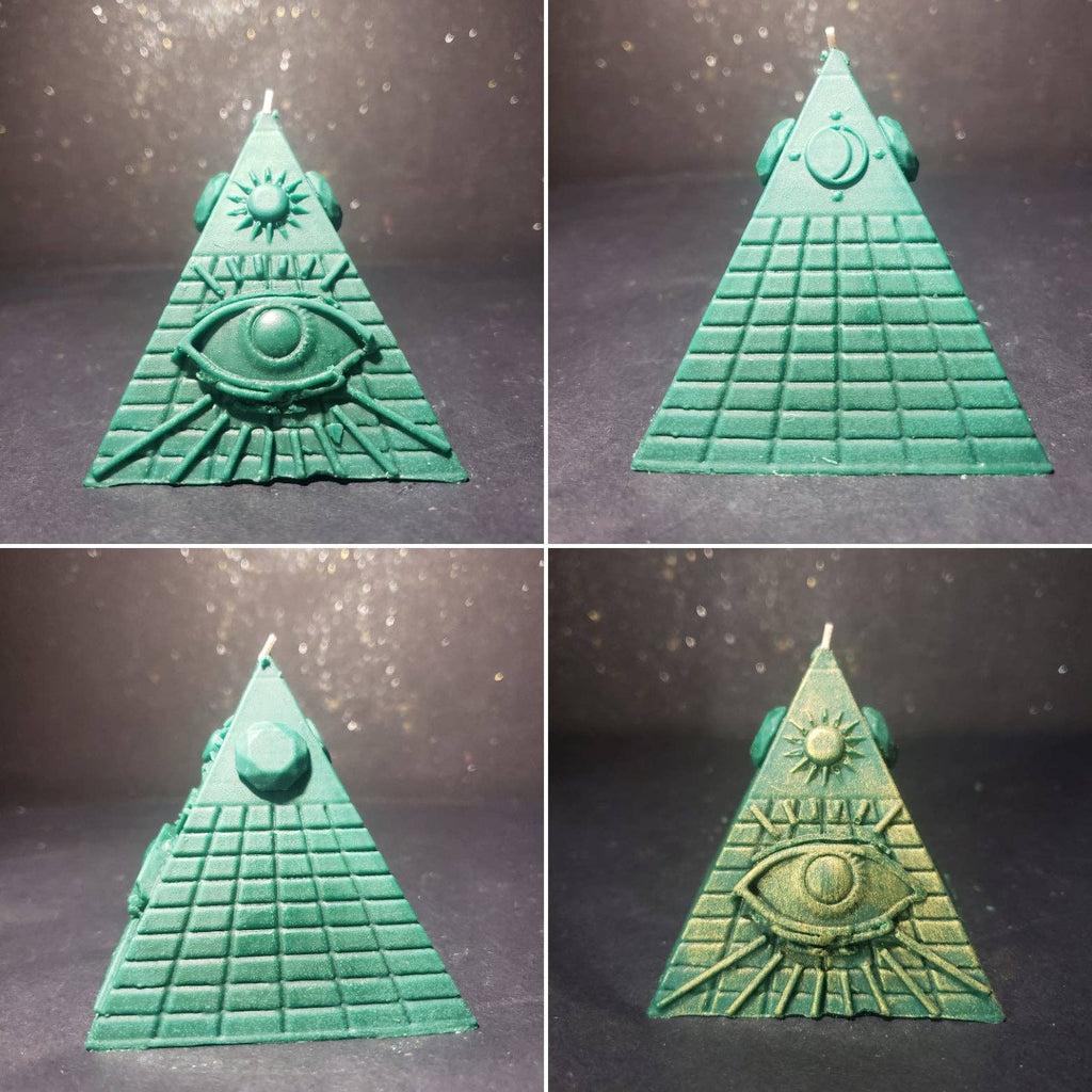 All-Seeing Eye Prosperity Pyramid Candle