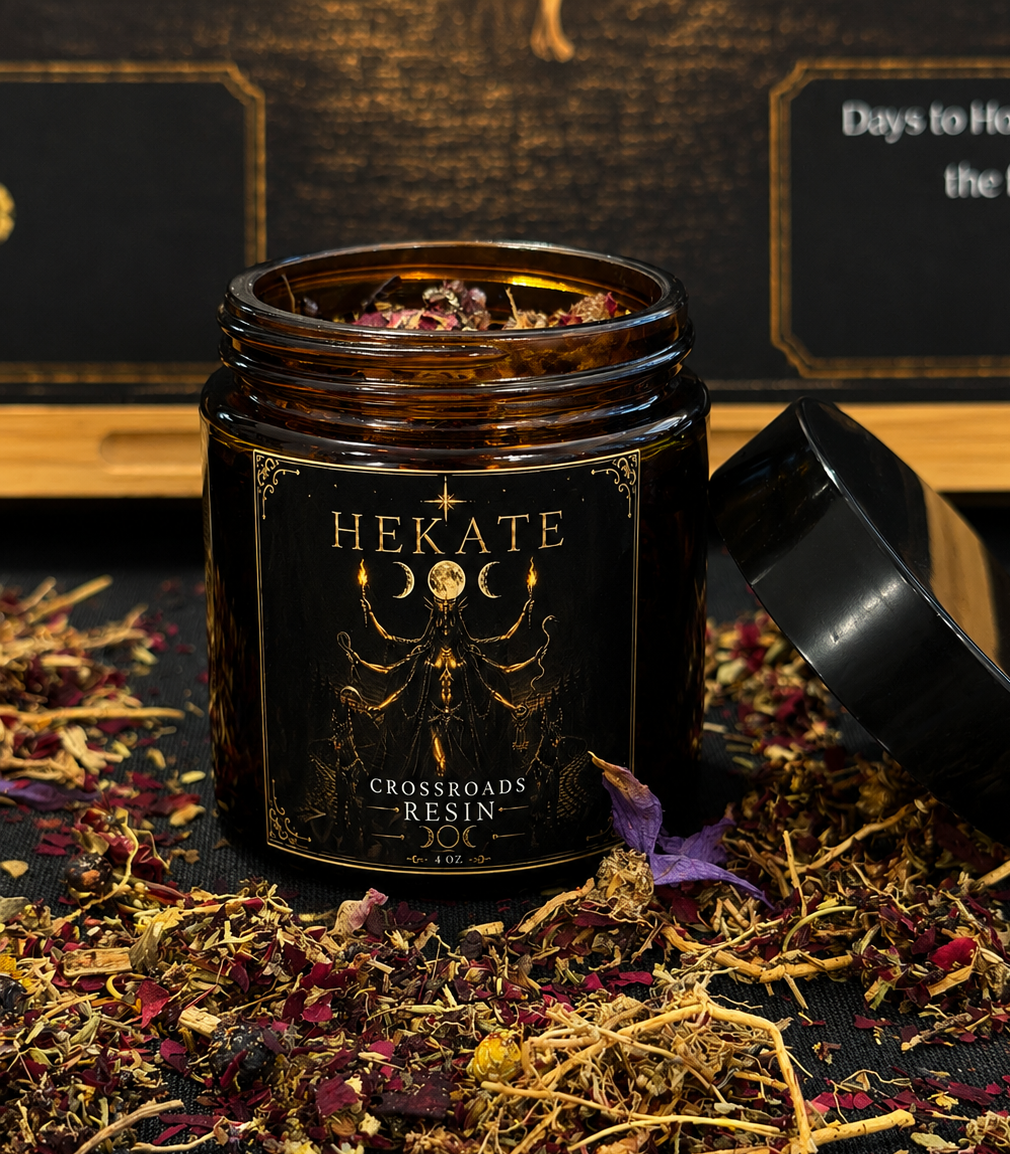 Hekate's Crossroads Resin | 4 oz Spelled Ritual Incense Blend