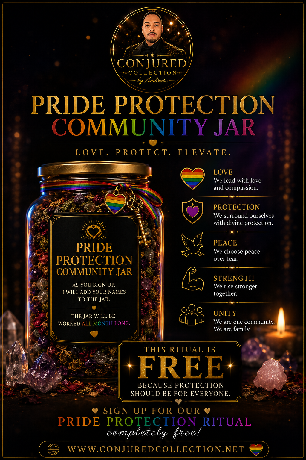 Pride Protection Community Jar | Free LGBTQ+ Ritual for Protection & Peace