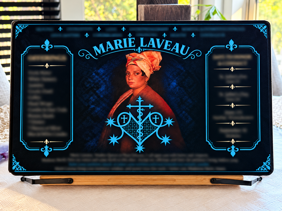 Marie Laveau Altar Conjure Mat