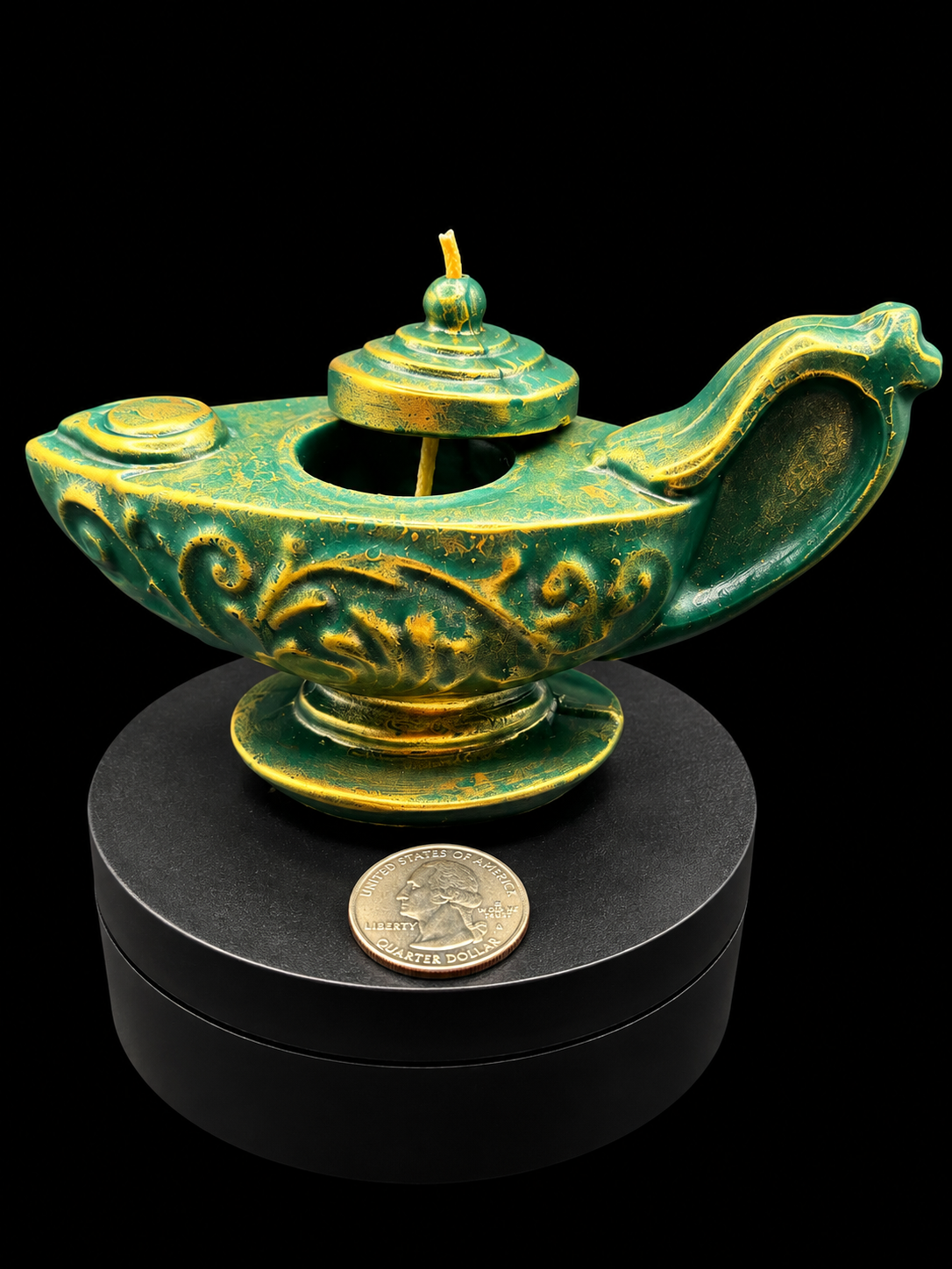 Conjured Genie Lamp of Fortune Candle